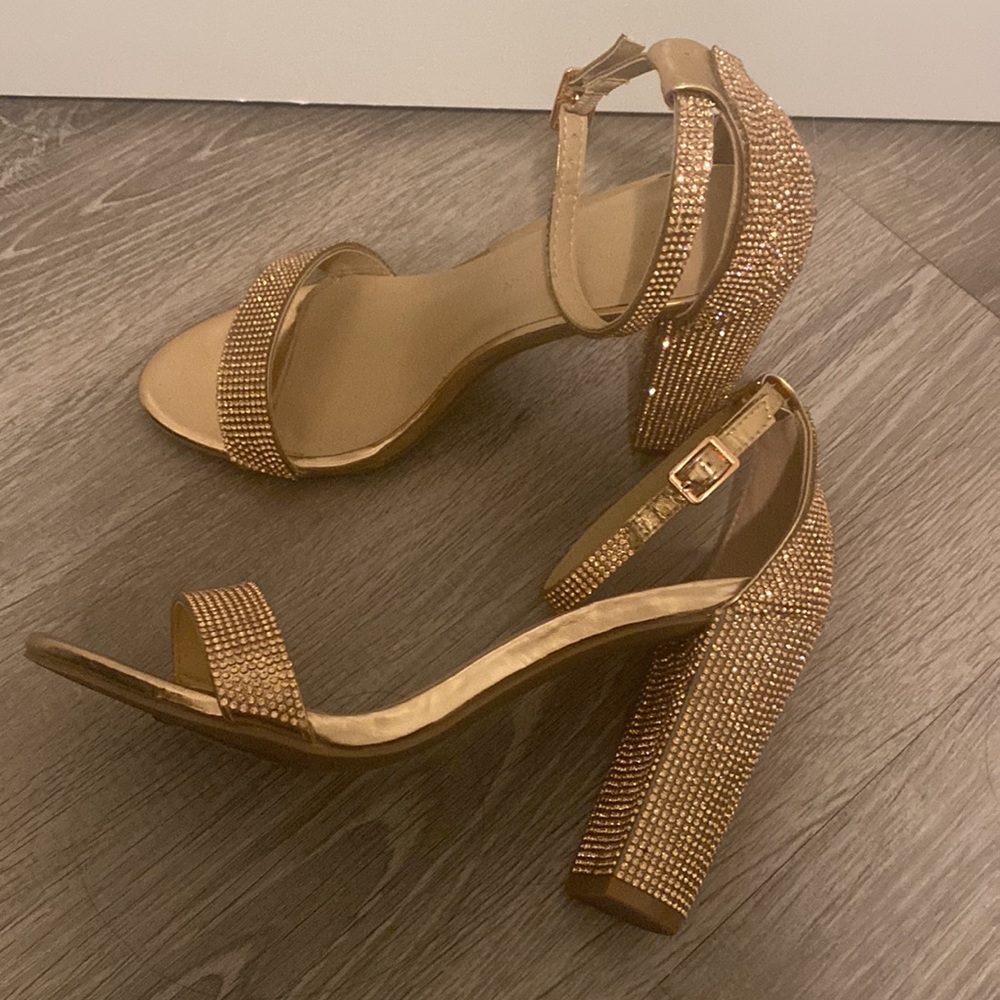 Rose Gold Sparkle Heel